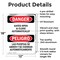Signmission Gates Open And Close Automatically Bilingual, 12 in W x Rectangle, Aluminum OS-2PACK-DS-A-1218-VS-1282 - alternate 3
